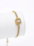 gold strass crystal bracelet