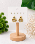 basic gold circle earring