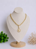 gold strass sun shine necklace