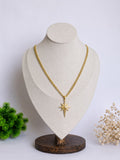 strass space star gold necklace