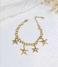 gold seashell bracelet