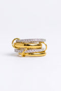 four struas mix gold & silver ring